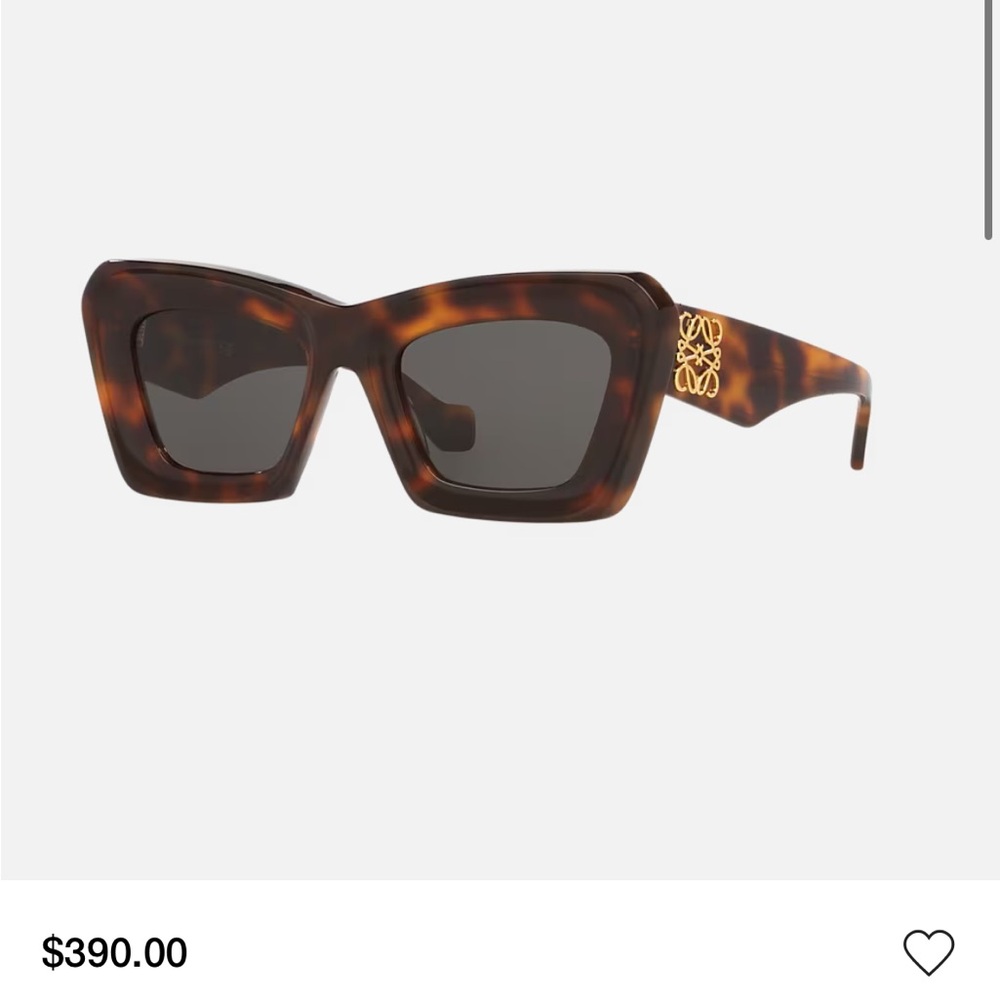 LOEWE EYEWEAR
Cat-eye tortoiseshell acetate sunglasses